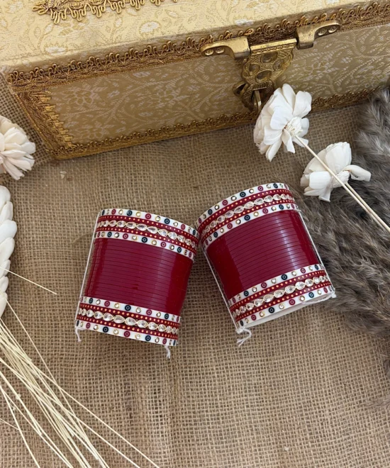 Royal Maroon Bridal Chuda